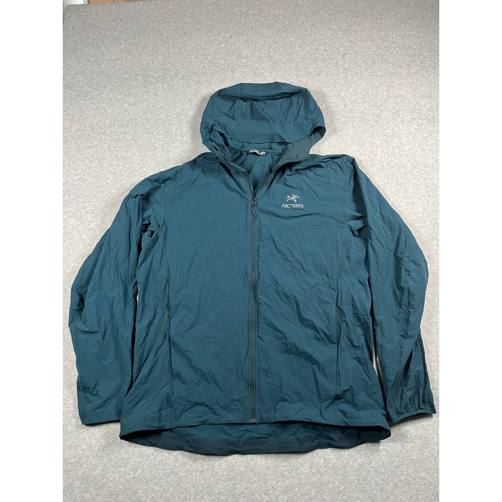 Arcteryx Gamma SL Hoody Windbreaker Men XL Teal Lightweight Gorpcore Hiking